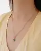 Yeşil Taşlı Altın Kolye