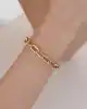Altın Oval Ataç Zincir Bileklik