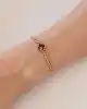 Taşlı Altın Yonca Bileklik
