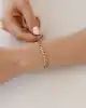 Kalemli Altın Gurmet Zincir Bileklik