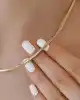 Balıksırtı Altın Zincir Kolye