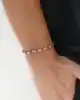Siyah Taş Detaylı Altın Erkek Bileklik