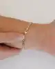 Taşlı Altın Erkek Bileklik