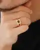 Siyah Taşlı Altın Erkek Yüzük