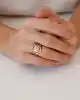 Siyah Taşlı Altın Erkek Yüzük