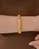 22 Ayar Telkari Detaylı Bold Kelepçe Bileklik