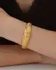 22 Ayar Altın Çizgi Desen Kelepçe Bileklik