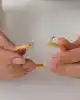 22 Ayar Altın Çizgili Kelepçe Bileklik