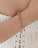 Taş Detaylı Altın Zincir Bileklik