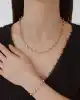 Oval Ataç Zincir Kolye