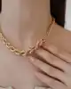 Bold Burgu Altın Zincir Kolye
