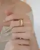 Üçlü Görünümlü Altın Yüzük