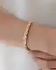 Mini Taşlı Altın Kelepçe Bileklik