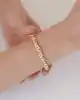 Mini Taşlı Altın Kelepçe Bileklik