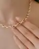 Köşeli Halka Zincir Kolye