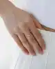 Taşlı Damla Altın Yüzük