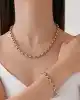 İkili Halka Zincir Kolye