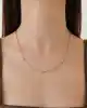 Taşlı Slim Ataç Zincir Kolye