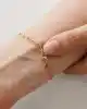 Taşlı Slim Ataç Zincir Bileklik