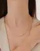 Mini Taşlı Slim Ataç Zincir Kolye