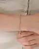 Mini Taşlı Slim Ataç Zincir Bileklik
