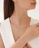 Mini Taşlı Altın Tasarım Kolye