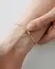 Mini Taşlı Altın Tasarım Bileklik