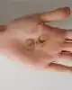 Yıldız Sallantılı Altın Küpe
