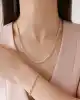 Sıra Taşlı Arpa Zincir Kolye