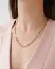 Sıra Taşlı Arpa Zincir Kolye