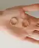 Dorika Toplu Altın Halka Küpe