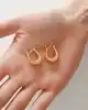 Bold Altın Halka Küpe