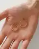 Kemik Model Halka Küpe