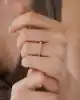 Baget Taşlı Altın Tamtur Yüzük