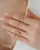 Dorika Toplu Altın Maksi Zincir Kolye
