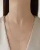 Mini Oval Ataç Zincir Kolye