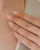 Mini Oval Ataç Zincir Kolye