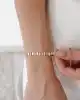 Taşlı Altıgen Altın Bileklik