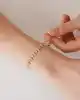 Taşlı Altıgen Altın Bileklik