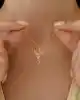 Altın Anka Kuşu Kolye