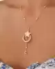 Altın Ay Yıldız Kolye