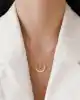 Altın Ay Yıldız Kolye