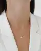Altın İkili Yıldız Kolye
