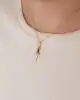Unisex Altın Kılıç Kolye