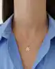 Altın Lotus Kolye