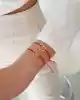 Altın Mini Boş Kalp Bileklik