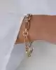 Altın Mix Zincir Bileklik