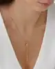Altın Püskül Uçlu Kolye