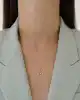 Altın Taşlı Kedi Kolye