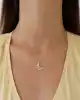 Altın Taşlı Kelebek Kolye